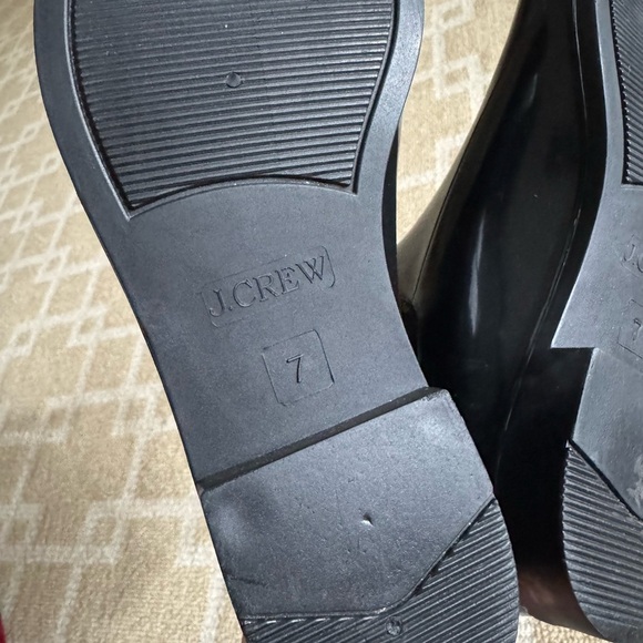 J.Crew Matte Black Chelsea Rain Boots Ankle Pull-On Rubber Booties Size 7 - Picture 7 of 11